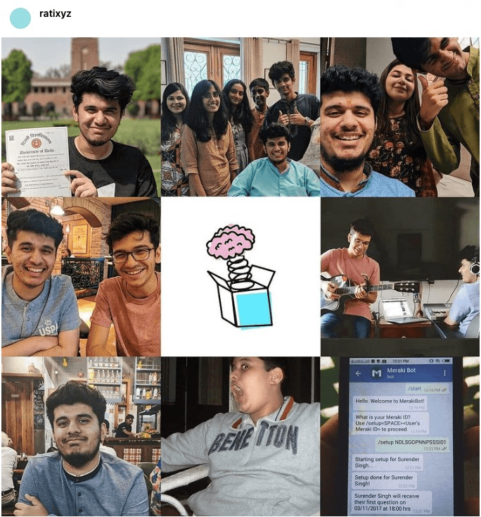 A grid of Instagram posts from 2019